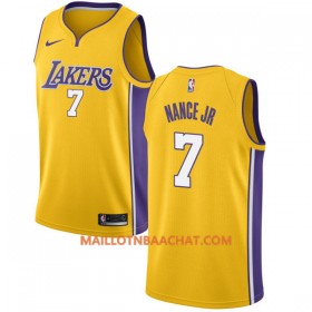 Maillot NBA Los Angeles Lakers Larry Nance Jr 7 Nike 2017-18 Or Swingman - Homme